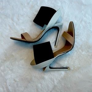 Black white & tan Vince stiletto